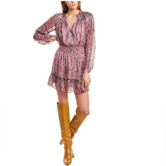 Parker “Parma Burnout Dress” Silk/Viscose Size Small New Without Tags! - Picture 1 of 10